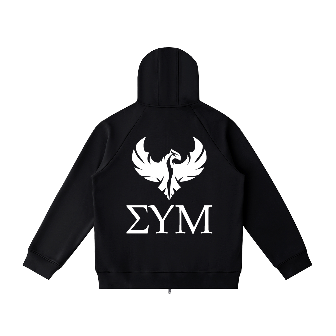 Heavyweight Raglan Sleeve Zip Hoodie